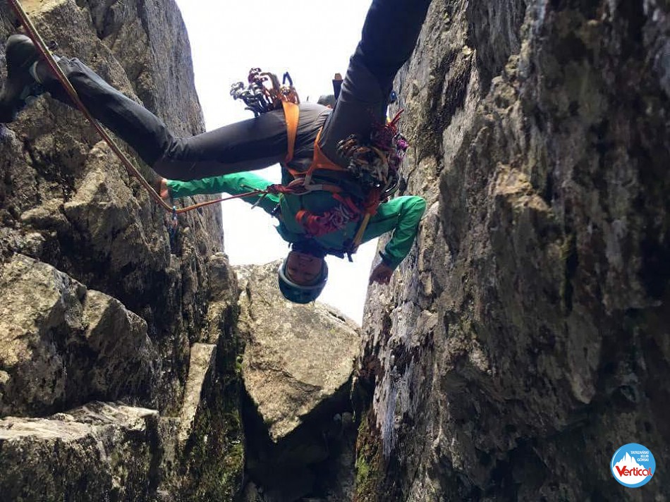 Samuelowym Kominem na zachodniej Gerlacha