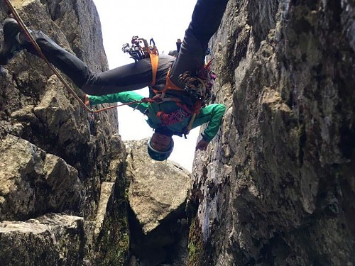 Samuelowym Kominem na zachodniej Gerlacha