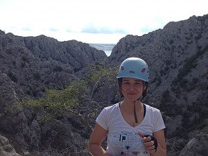 Mali Ćuk - Celjski stup 5a (5a,4a,3,4a) na pierwszym wyciągu można sie "lekko" zdziwić co oferuje cyfra 5! :)