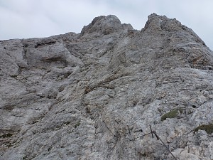 Początek podejścia na Mały Triglav