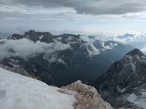 Widoki za szczytu Triglava