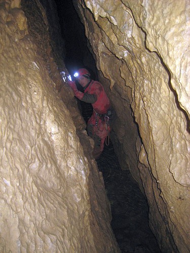 W Jaskini Zimnej między syfonami