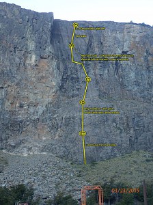 Droga Lo dejamos ahi w El Chalten
fot: www.mountainproject.com