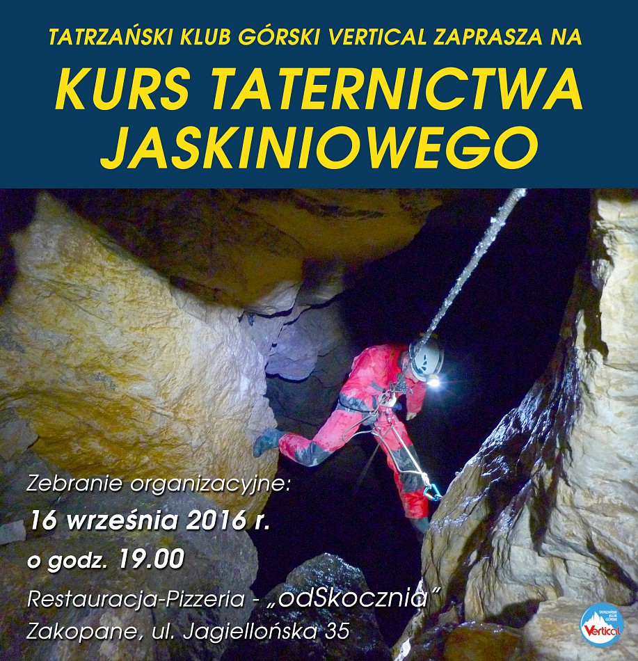 Kurs Taternictwa Jaskiniowego