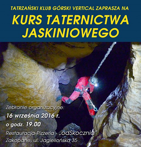 Kurs Taternictwa Jaskiniowego