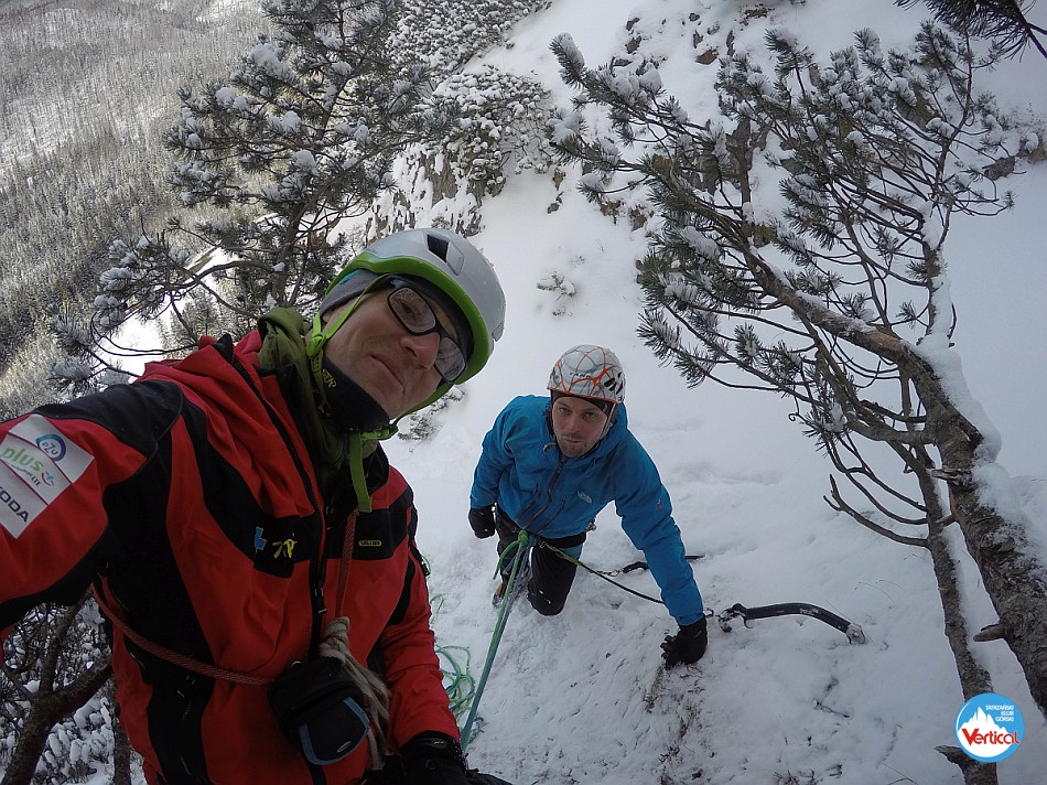 Nasi na lodospadach w Dolinie Białej Wody