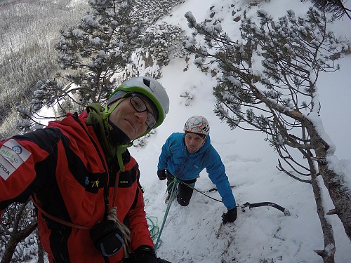 Nasi na lodospadach w Dolinie Białej Wody